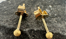 18 k Gelbgold Stecker 2.5 mm matt