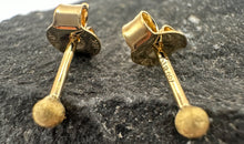 18 k Gelbgold Stecker 2.5 mm matt