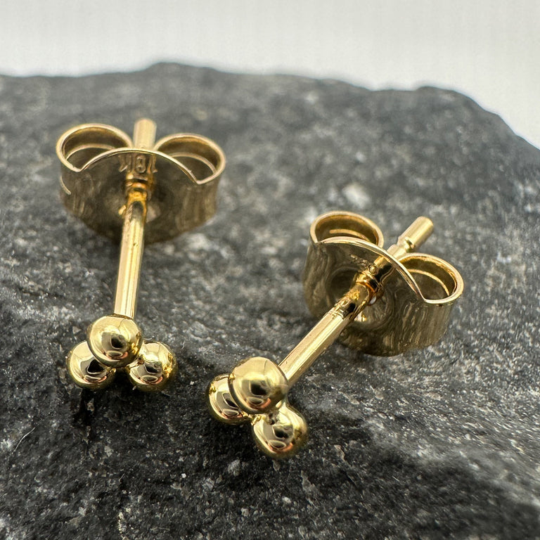 18 k Gelbgold Stecker 3.5 mm