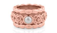 Moving Ring ROSEN mit 1 Perle