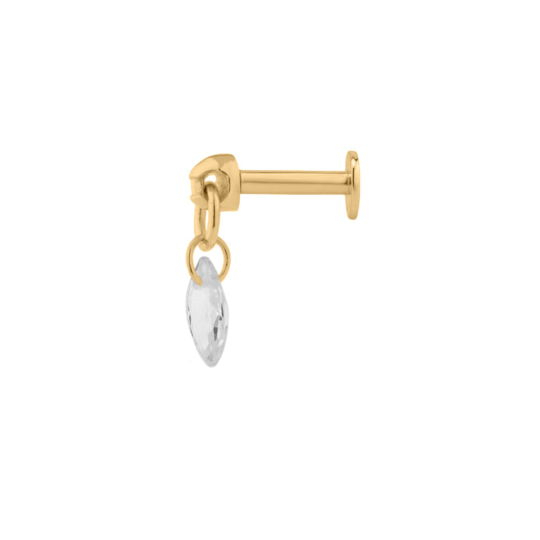 Piercing Topaz SINGLE 3 X 6 mm