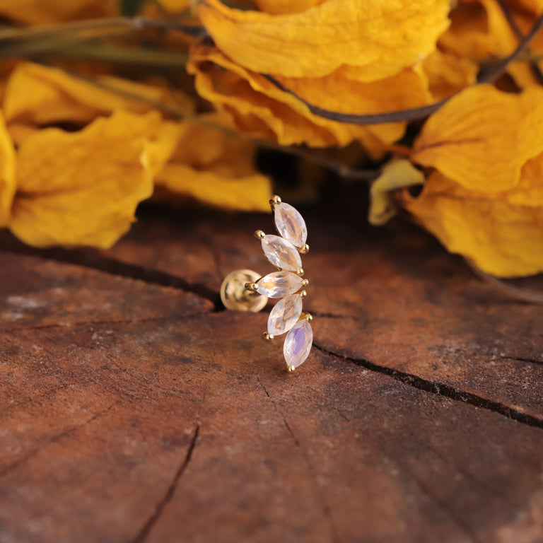 Piercing LOTUS Mondstein