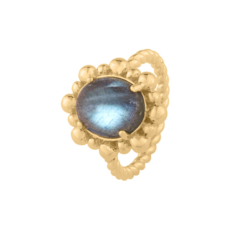 Ring DILAY mit Labradorit 7 X 10 mm