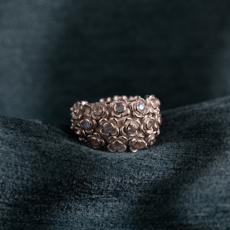 Ring FLOWERS Labradorit 15 mm