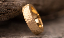 Gelbgold 9 K Ring SIMON  matt gehammert