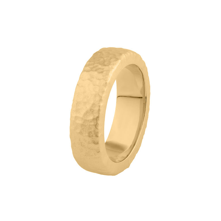 Gelbgold 9 K Ring SIMON  matt gehammert